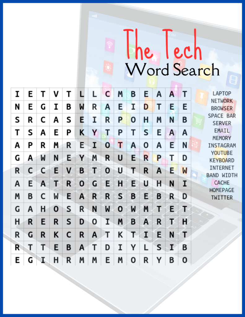 word search computer and internet