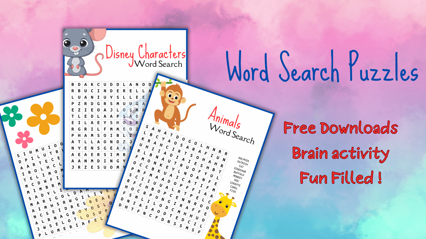 Free Download Word Search Puzzles – Amazing Set # 1 !